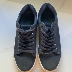 Peter Werth navy suede casual runners